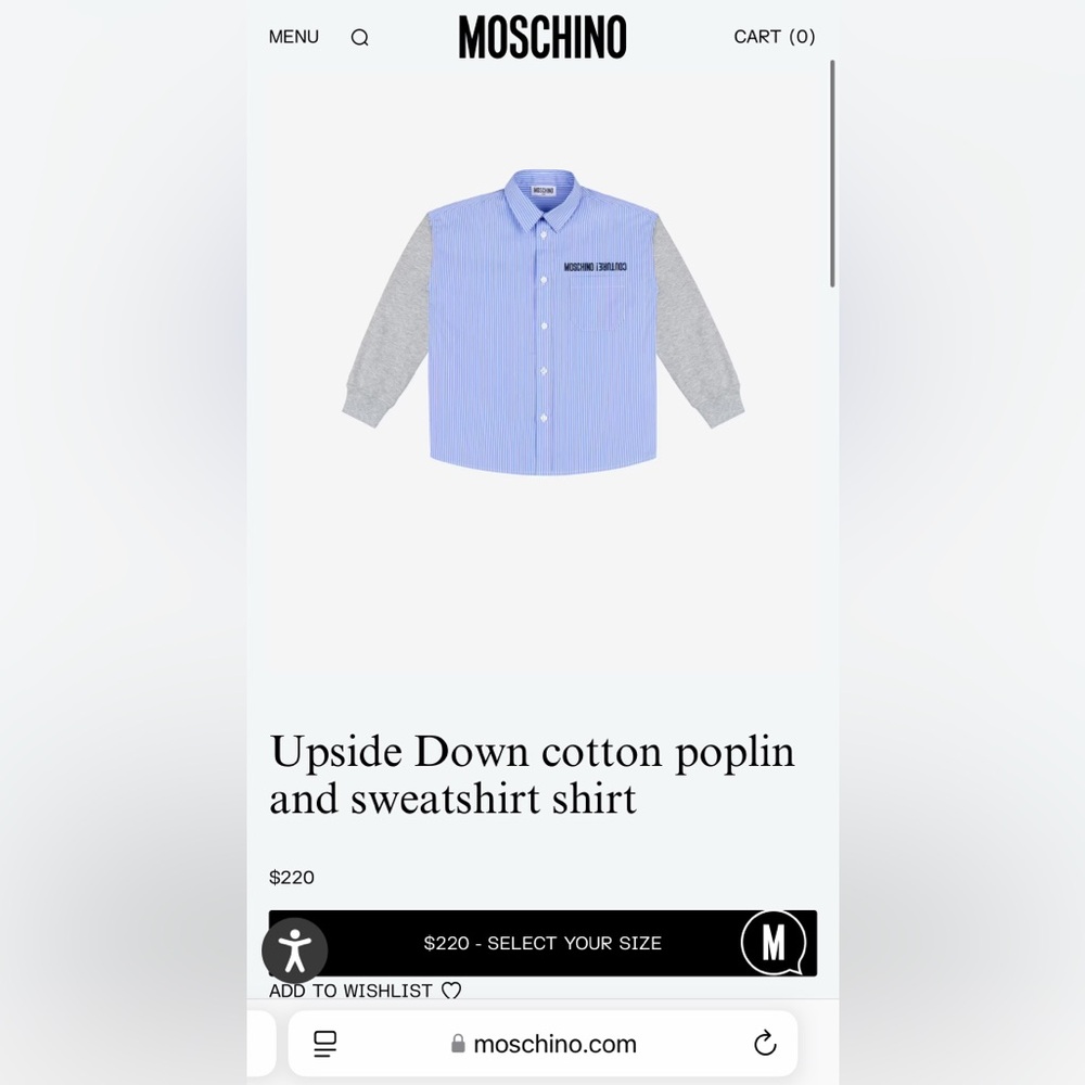MOSCHINO BOYS Sport Shirt NEW!